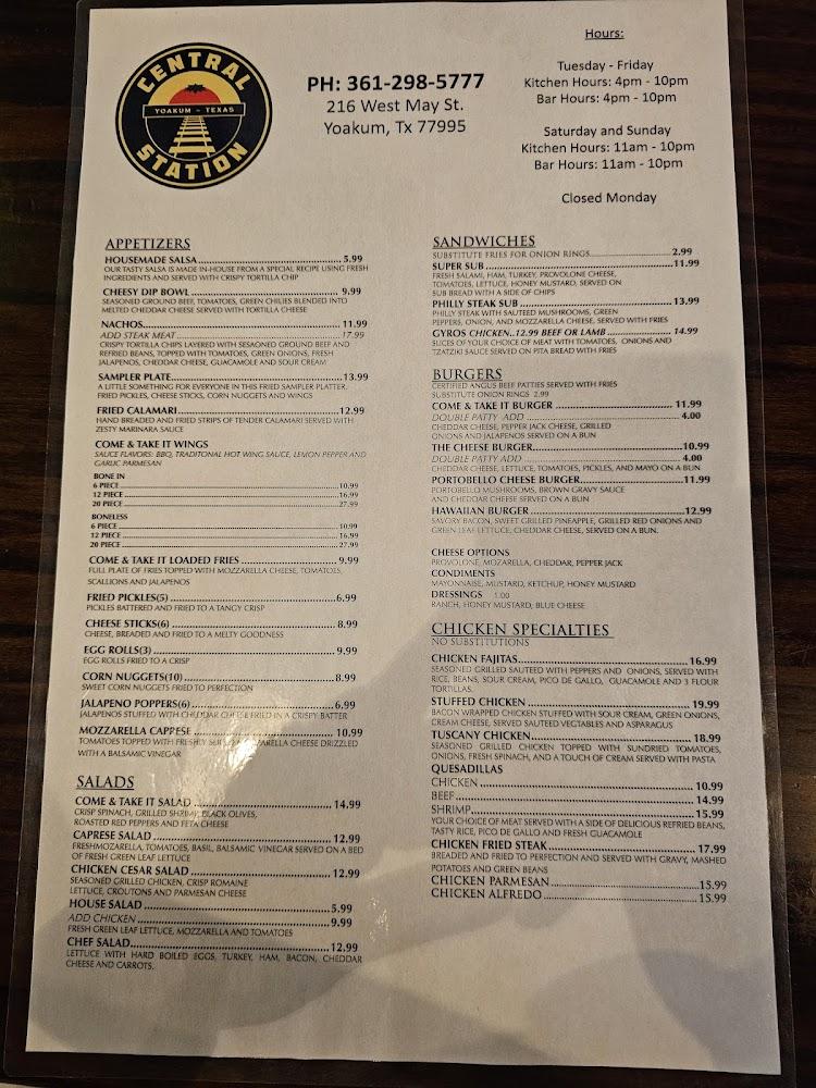 CENTRAL STATION BAR & GRILL Surf And Turf